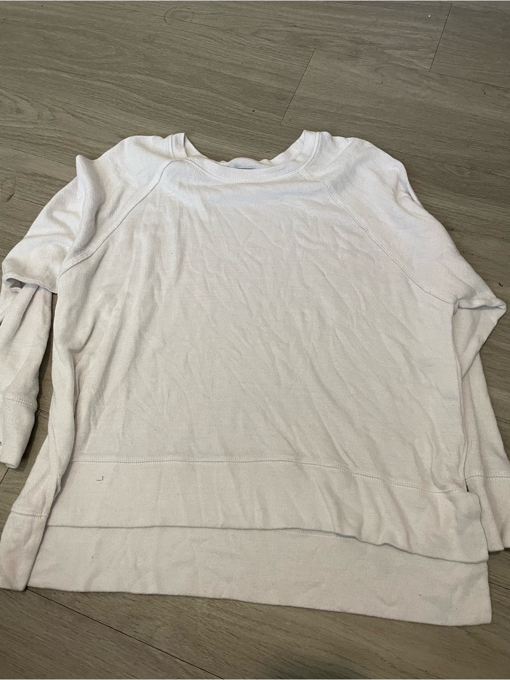 aerie White Crewneck Pullover Sweater